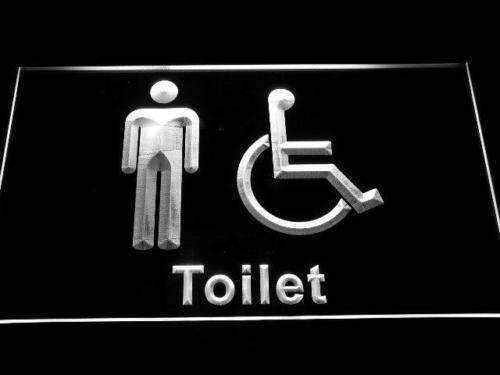 Mens with Handicap Restroom LED Light Sign - Way Up Gifts