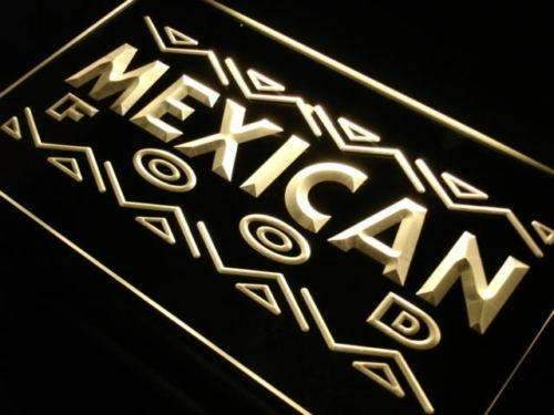 Mexican Food LED Light Sign - LED Gift Works
