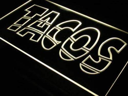 Mexican Tacos LED Light Sign - LED Gift Works
