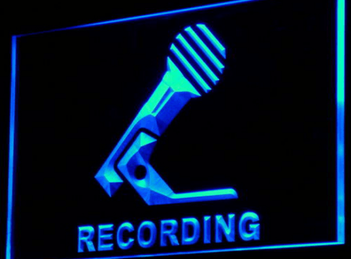 Microphone On Air Recording LED Light Sign - Way Up Gifts