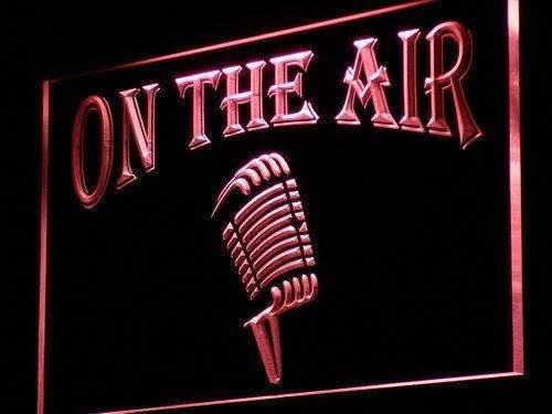 Microphone On the Air LED Light Sign - Way Up Gifts