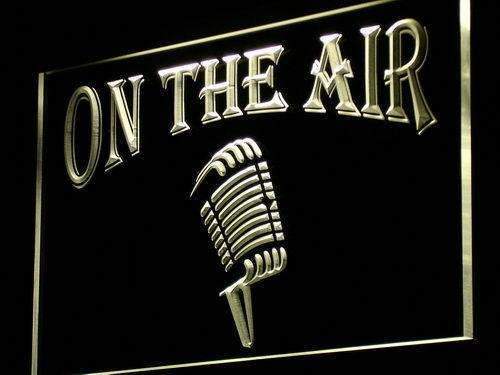 Microphone On the Air LED Light Sign - LED Gift Works