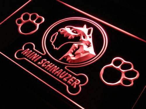 Mini Schnauzer LED Light Sign - Way Up Gifts