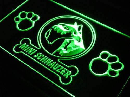Mini Schnauzer LED Light Sign - Way Up Gifts