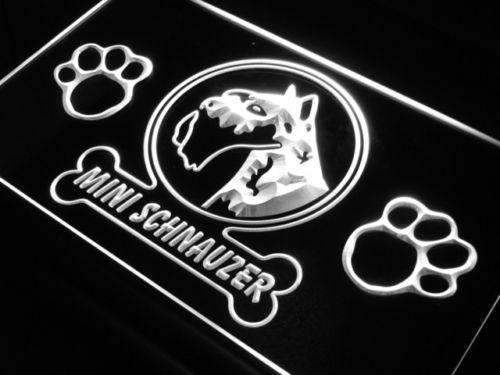 Mini Schnauzer LED Light Sign - Way Up Gifts