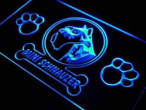 Mini Schnauzer LED Light Sign - Way Up Gifts