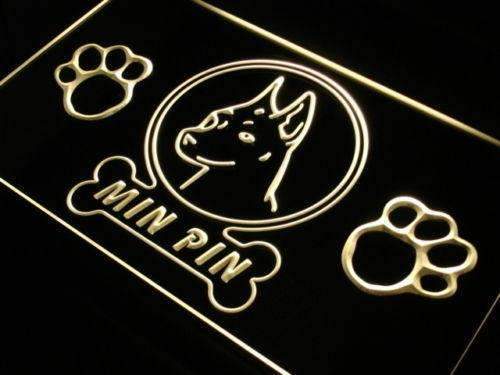 Miniature Pinscher Min Pin LED Light Sign - LED Gift Works