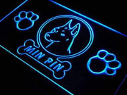 Miniature Pinscher Min Pin LED Light Sign - LED Gift Works