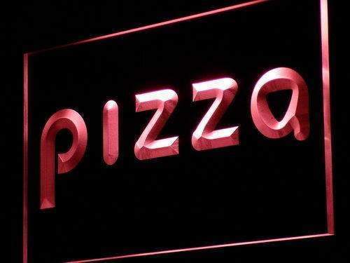 Modern Pizza LED Light Sign - LED Gift Works