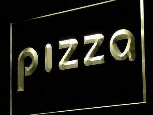 Modern Pizza LED Light Sign - LED Gift Works