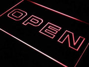 Modern Store Open LED Light Sign - LED Gift Works