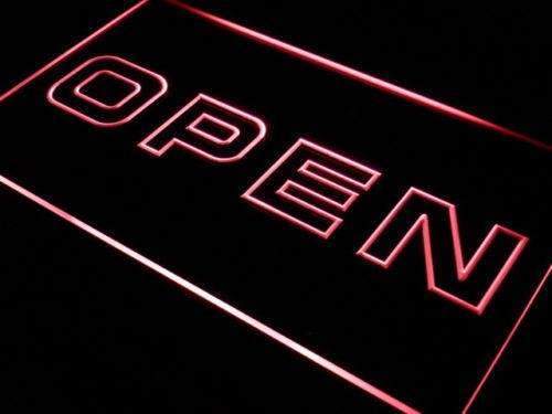 Modern Store Open LED Light Sign - LED Gift Works
