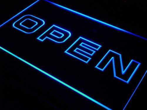 Modern Store Open LED Light Sign - LED Gift Works