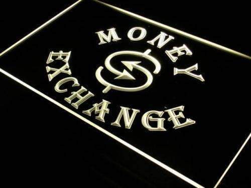 Money Exchange LED Light Sign - LED Gift Works