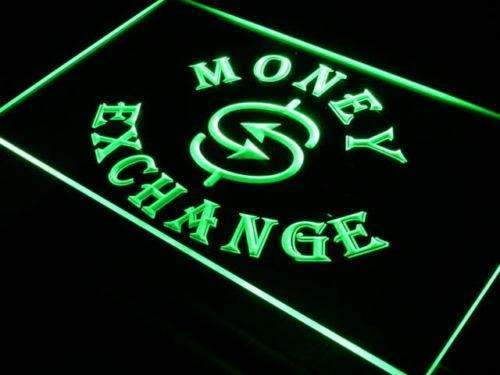 Money Exchange LED Light Sign - LED Gift Works
