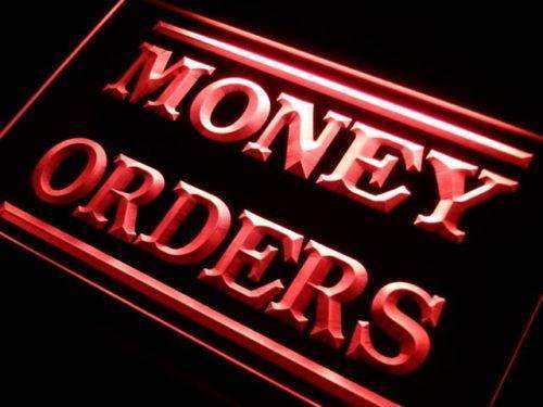 Money Orders LED Light Sign - LED Gift Works
