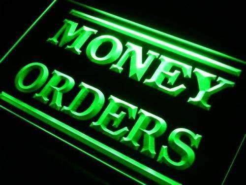 Money Orders LED Light Sign - LED Gift Works