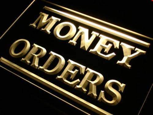 Money Orders LED Light Sign - LED Gift Works