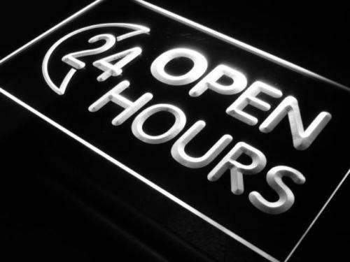 Moon Open 24 Hours LED Light Sign - LED Gift Works