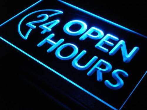 Moon Open 24 Hours LED Light Sign - Way Up Gifts