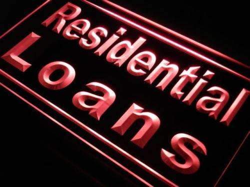 Mortgage Residential Loans LED Light Sign - LED Gift Works