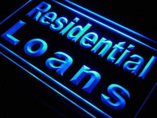 Mortgage Residential Loans LED Light Sign - Way Up Gifts