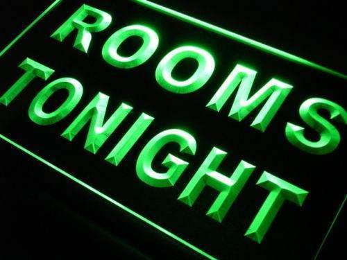 Motel Rooms Tonight LED Light Sign - LED Gift Works