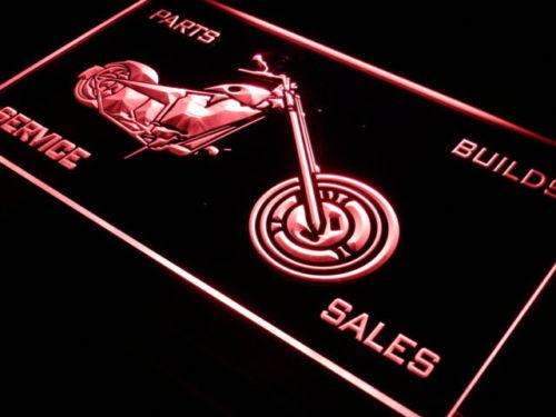 Motorcycle Sales Parts Service LED Light Sign - LED Gift Works