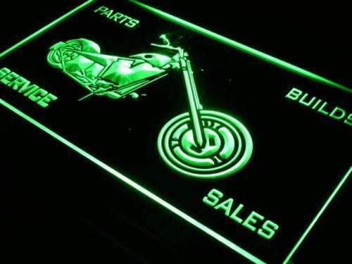 Motorcycle Sales Parts Service LED Light Sign - LED Gift Works