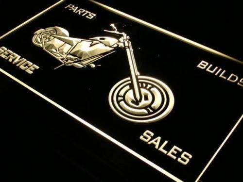 Motorcycle Sales Parts Service LED Light Sign - LED Gift Works