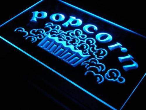 Movie Theater Snacks Popcorn LED Light Sign - LED Gift Works