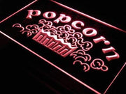 Movie Theater Snacks Popcorn LED Light Sign - LED Gift Works