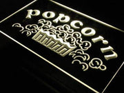 Movie Theater Snacks Popcorn LED Light Sign - LED Gift Works