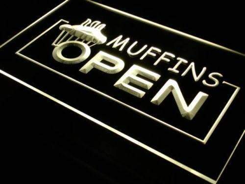 Muffins Open LED Light Sign - LED Gift Works