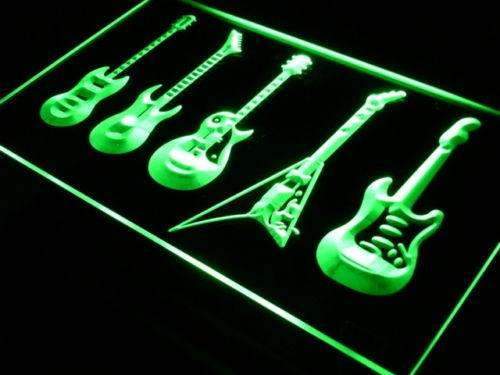 Music Guitar Set LED Light Sign - LED Gift Works