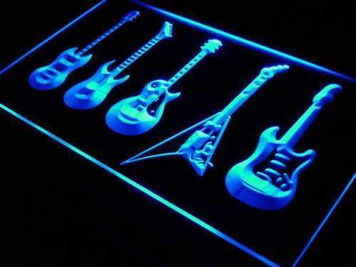 Music Guitar Set LED Light Sign - LED Gift Works