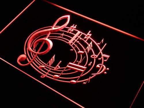 Music Notes LED Light Sign - Way Up Gifts