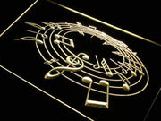 Music Notes LED Light Sign - LED Gift Works