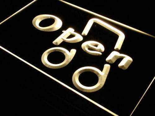 Music Open LED Light Sign - LED Gift Works