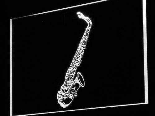 Music Store Lessons Saxophone LED Light Sign - Way Up Gifts