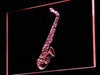 Music Store Lessons Saxophone LED Light Sign - Way Up Gifts