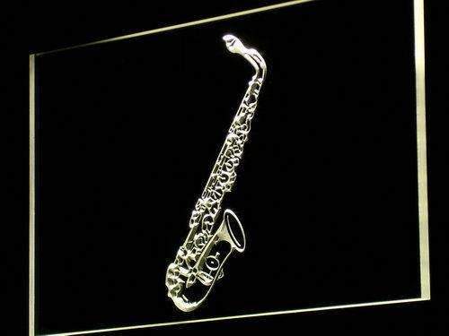 Music Store Lessons Saxophone LED Light Sign - Way Up Gifts