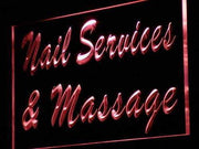 Nail Salon Massage LED Light Sign - LED Gift Works