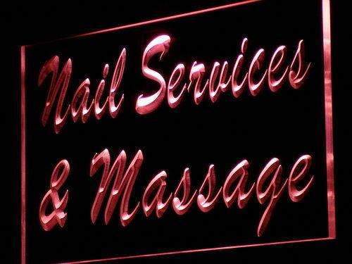 Nail Salon Massage LED Light Sign - Way Up Gifts