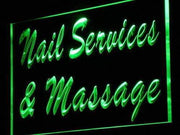 Nail Salon Massage LED Light Sign - LED Gift Works