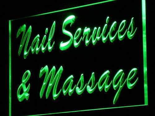 Nail Salon Massage LED Light Sign - LED Gift Works