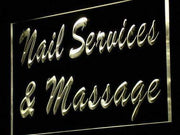Nail Salon Massage LED Light Sign - LED Gift Works
