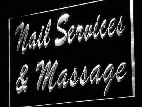Nail Salon Massage LED Light Sign - LED Gift Works
