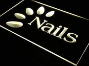 Nail Salon Nails LED Light Sign - LED Gift Works