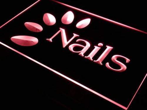 Nail Salon Nails LED Light Sign - LED Gift Works